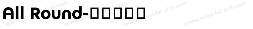 All Round字体转换